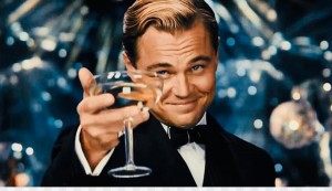 Create meme: Leonardo DiCaprio with a glass of, Leonardo DiCaprio the great Gatsby, Leonardo DiCaprio