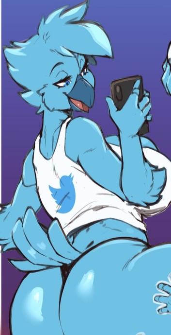 Create meme: tweetfur, the furry bird, blue avians