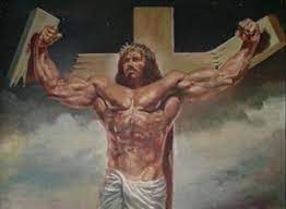 Create meme: Jesus Christ , isachev yaroslav alexandrovich, pumped up jesus