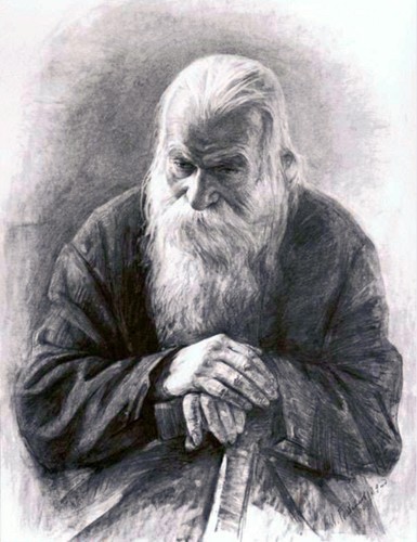 Create meme: 104-year-old sage Andrey Raven, repin the old man, Andrey raven the elder