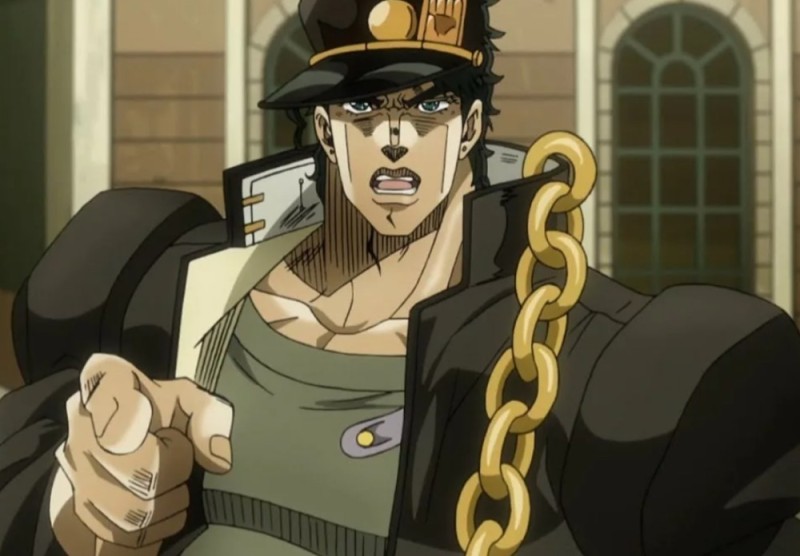 Create meme: anime jojo, jotaro jojo, jojo kujo jotaro