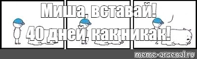 Сегодня утром миша проснулся и понял