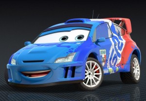 Create meme: cartoon cars, Cars 2, Raul drives himself