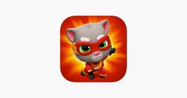 Create meme: talking Tom cat running for the gold , talking tom, tom hero dash