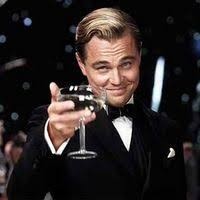 Create meme: birthday meme, a toast to those, happy birthday Leonardo DiCaprio with a glass of