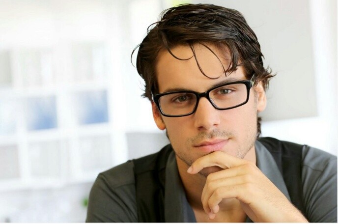 Create meme: a face with glasses, men's frames, the man in glasses