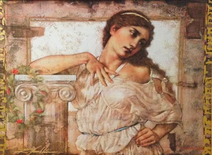 Create meme: antique painting, antiquity in painting, Greek frescoes