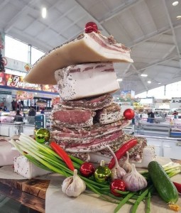 Create meme: food, fat, Komarovsky market in Minsk