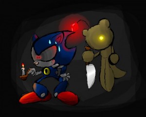 Создать мем: Tails Doll and Metal Sonic, метал соник 1999, железный соник 2 5