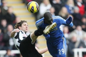 Create meme: broke the feet of Demba BA, the player has hit, Newcastle