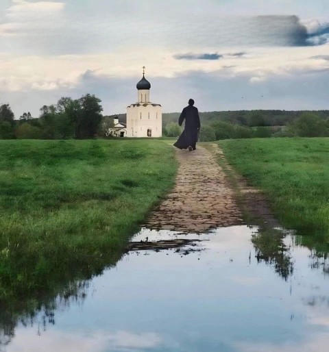 Create meme: church of the Intercession of the Virgin on the Nerl, the road to the Church of the Intercession on the Nerl, pokrov on the Nerl temple