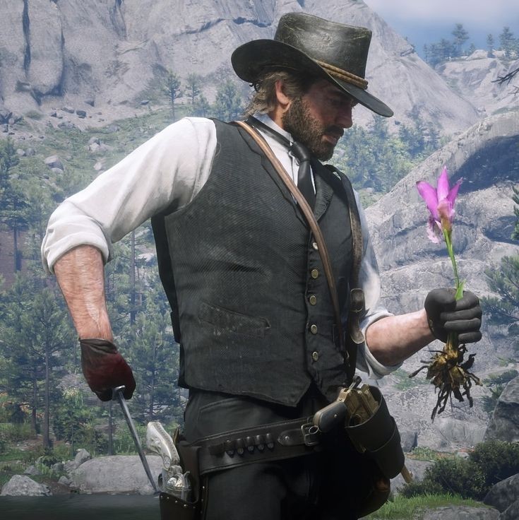 Create meme: red dead redemption 2, RDR 2 Mika Bell and Arthur Morgan, john marston ddr