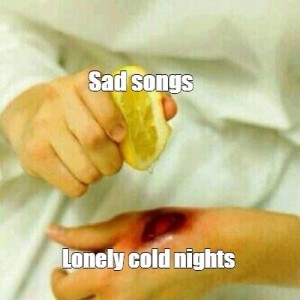 Создать мем: sad song, sad meme, палец