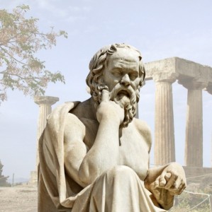 Create meme: Socrates, the Acropolis, monument to Socrates, Socrates sculpture