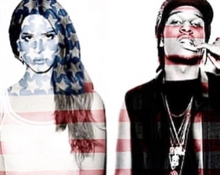 Create meme: trash magic lana del rey, Lana Del Rey and Asap Rocky, Rihanna and Asap Rocky