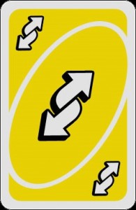 Create meme: reverse card, upwards, logo