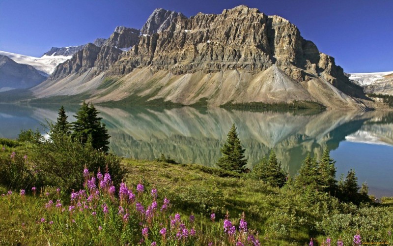Создать мем: самые красивые пейзажи природы, горное озеро, природа канады