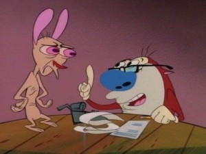 Create meme: Ren and Stimpy, show Ren and Stimpy