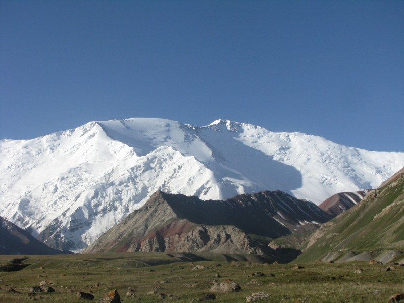 Create meme: Lenin peak , Kyrgyzstan's peak mountains, Lenin Mountain peak