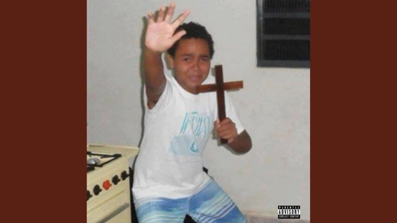 Create meme: the kid with the cross MEM, the kid with a cross, the guy with the cross MEM