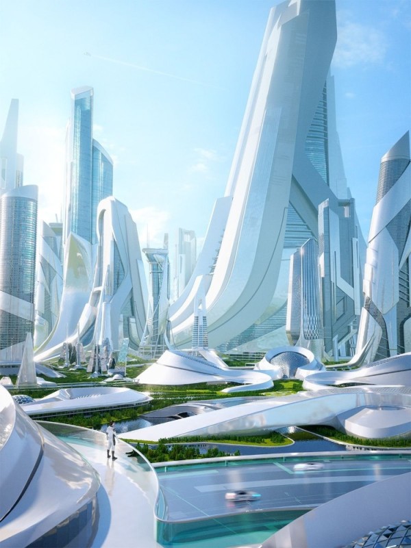 Create meme: the architecture of the future, houses of the future, city of the future project