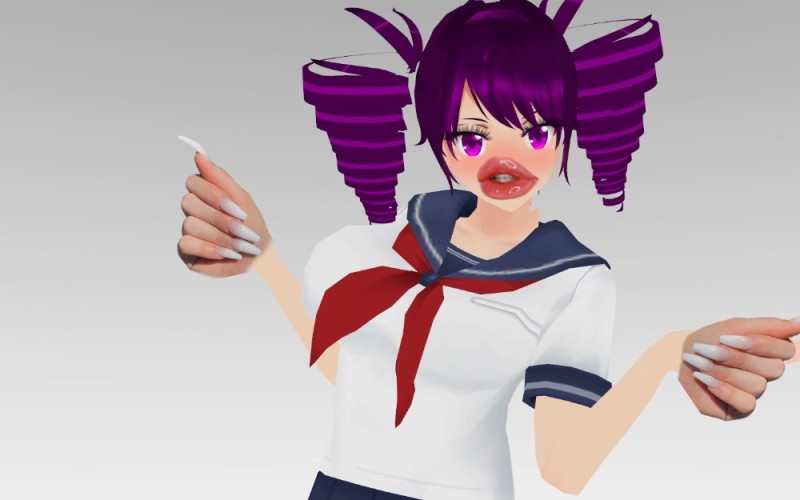 Create meme: Katrina hurricane kokona haruka, yandere simulator, yandere simulator of the Haruka cocoon