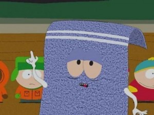 Create meme: towel, smoke, south park