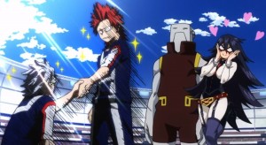 Create meme: tetsutetsu, Kirishima and matsutatsu, what anime