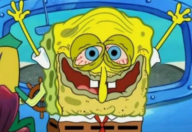 Create meme: spongebob, spongebob funny, tired spongebob