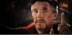 Создать мем: тони и стрэндж гиф котел, stephen strange gif, стрэндж показывает фак