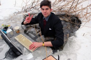 Create meme: photo shoot in the swamp, student in a swamp