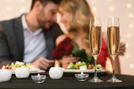 Create meme: romantic dinner , A man and a woman are having dinner, a couple in love at dinner