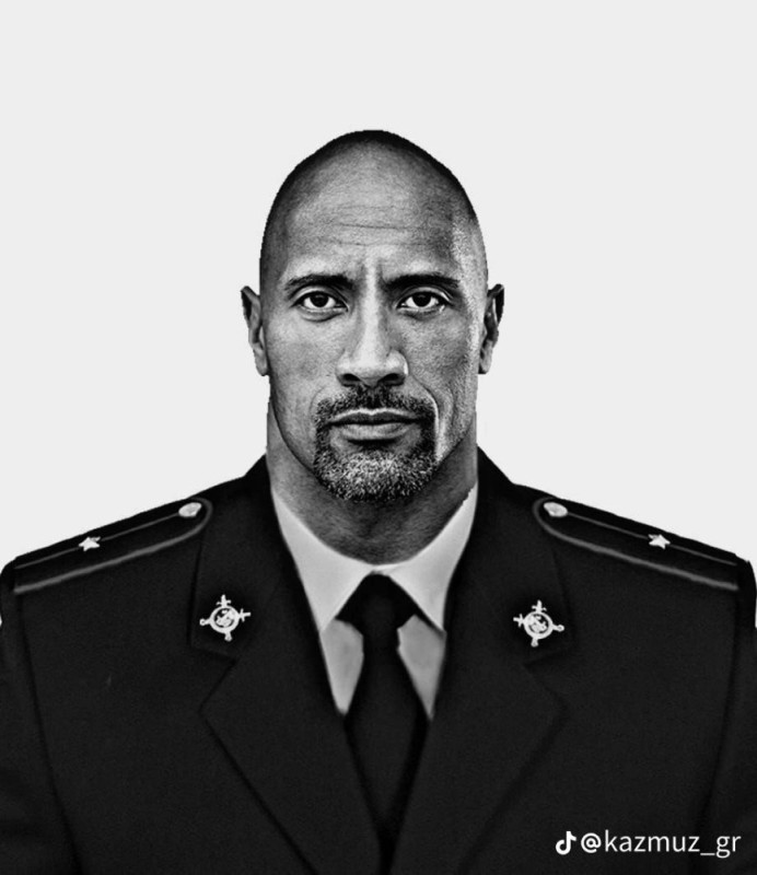 Create meme: rock Johnson , Dwayne Johnson, grankina T.M. senior police lieutenant