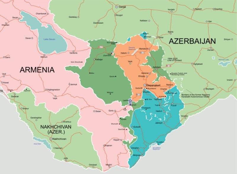 Создать мем: армения, карта карабаха, границы с арменией