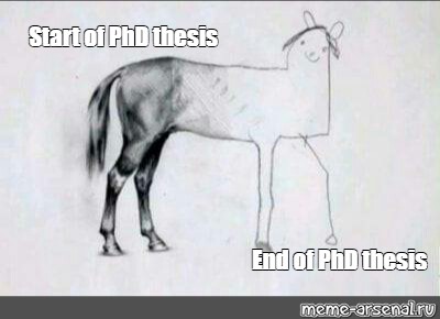 phd thesis horse meme