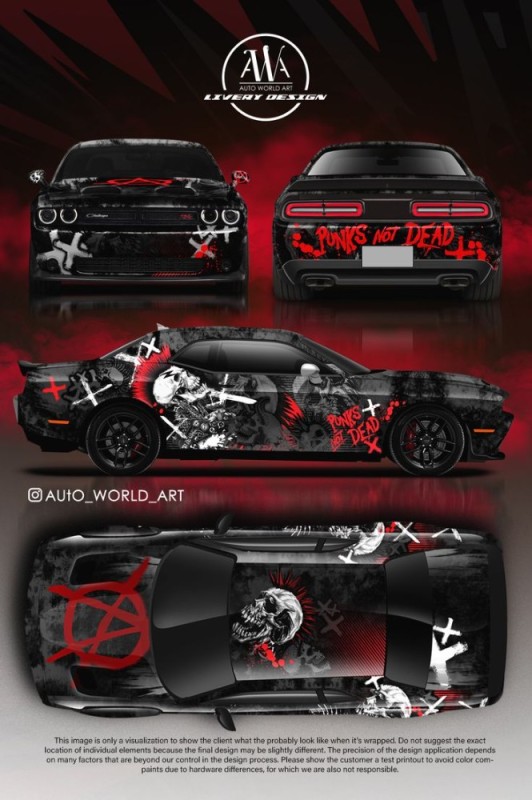 Create meme: auto vinyl, vinyls for cars, vinylography of the Dodge challenger