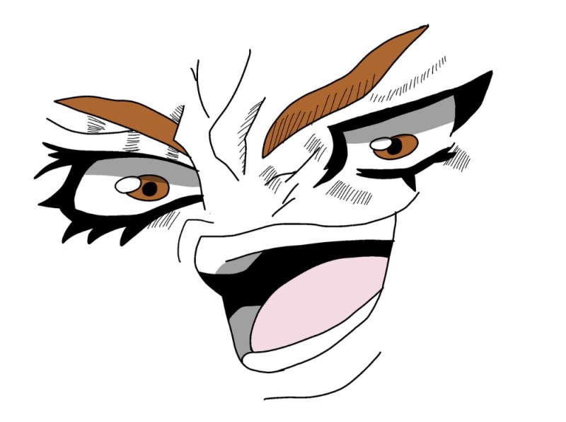 Create meme: dio's face, dio's meme face, kono dio da face