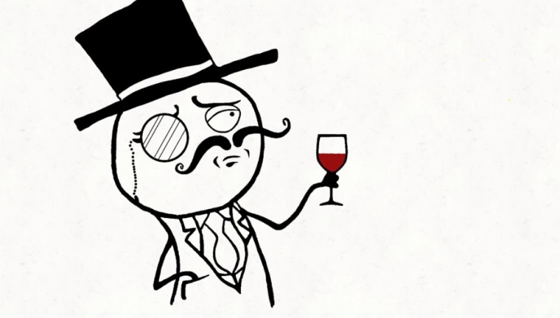 Create meme: meme gentleman with a glass of, MEM intellectual , meme aristocrat with wine