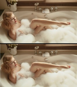 Создать мем: девушка лежит в ванной, красивая девушка в ванной, фотосессия в ванной