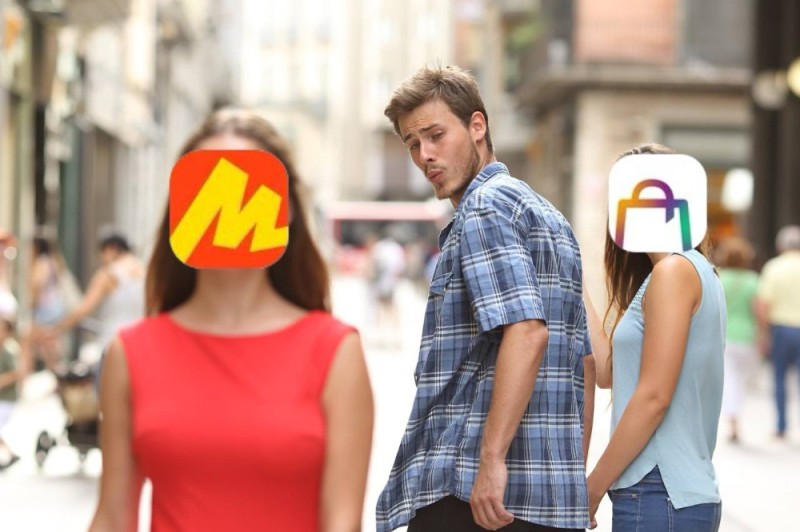 Create meme: distracted boyfriend all episodes, distracted boyfriend, the guy looks around