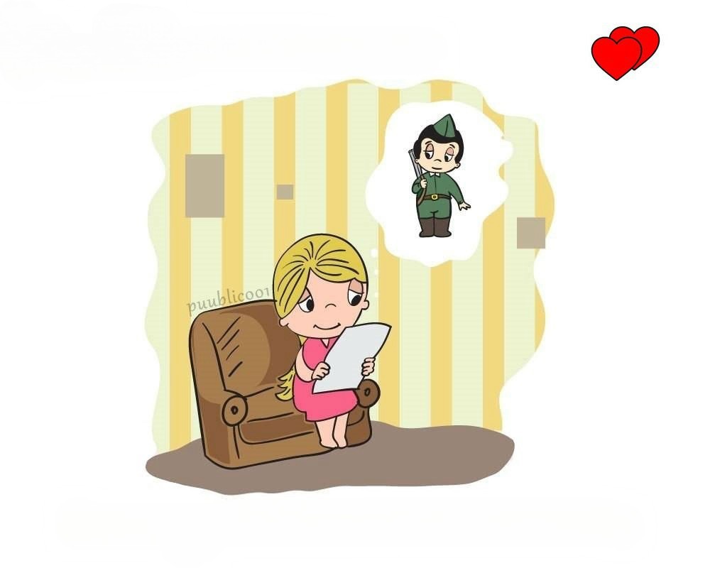 Create meme &quot;<b>Love</b> <b>is</b> waiting for him from the army, A drawing for a gu...