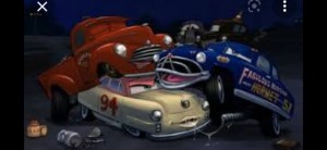 Create meme: cars 2 Doc Hudson, Hudson hornet cars, 3 cars Doc Hudson