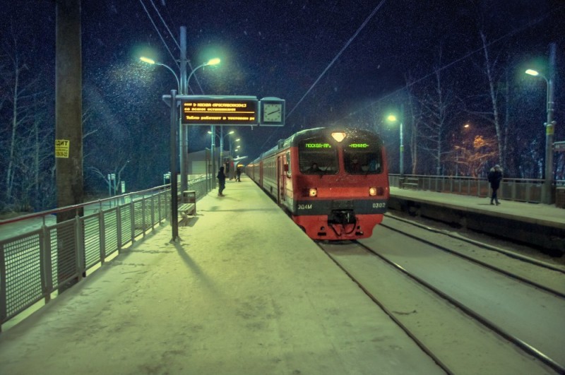 Create meme: train in Moscow, train , ed 4 m electric train