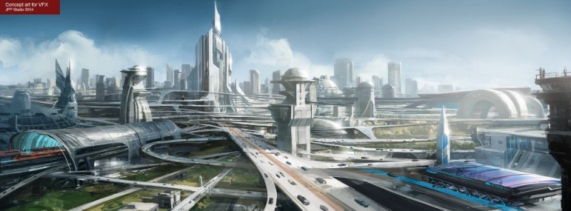Создать мем: будущий город, город будущего киберпанк, футуристическая архитектура будущего концепт