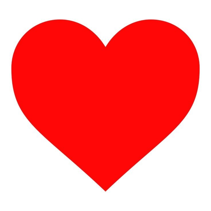 Создать мем: сердце трафарет, символ сердца, сердце огромное