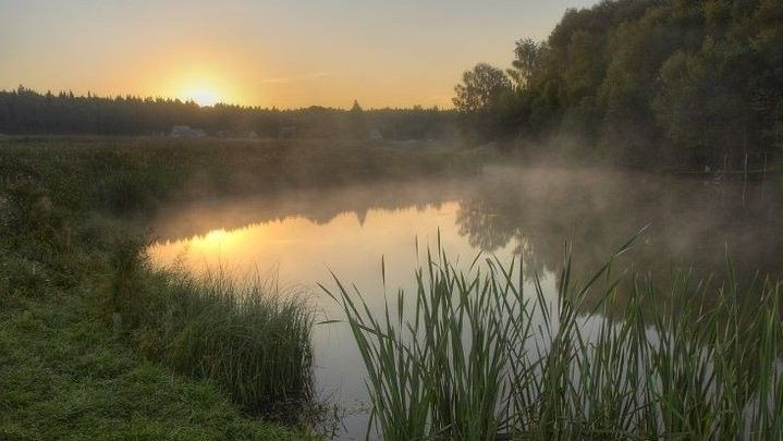 Create meme: landscape , ivan savvich nikitin morning on the lake shore, landscape sunset