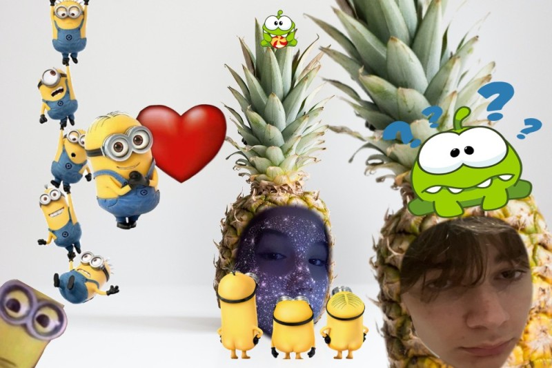 Create meme: guy , minions , stewart's minions with fruit