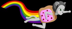 Create meme: nyan cat