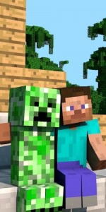 Create meme: cartoon minecraft, creeper minecraft