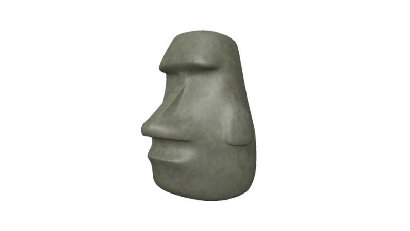 Create meme: moai emoji stone, stone face, Stone face statue